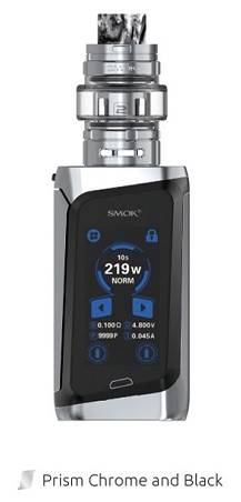 SMOK MORPH 219 KIT PRISM CHROME AND BLACK