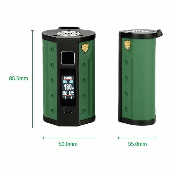 DEJA VU DJV D7 180W TOUCH SCREEN TC BOX MOD ARMY GREEN