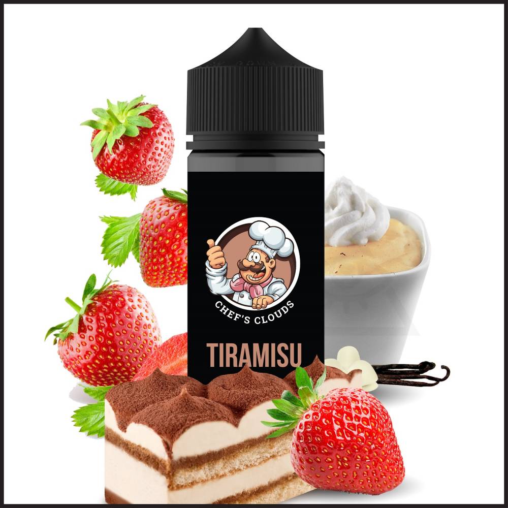 Electronic Cigarette Cyprus|Nicosia|Vape Online Shop tobiana | CHEFS CLOUDS  TIRAMISU SHOT 120Ml