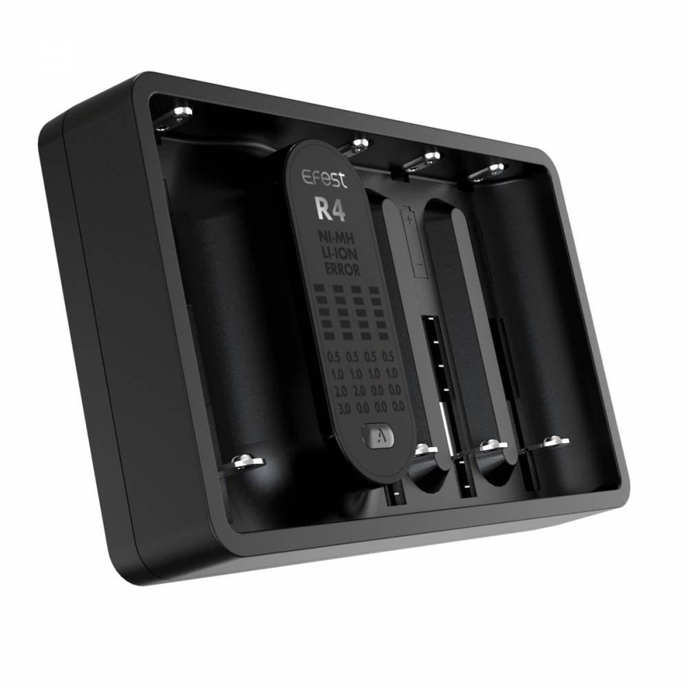 Charger Ensures Consistent EFEST IMATE R4 INTELLIGENT QC CHARGER - Vape Shop  - Fernando De La Mora Bay Intelligent Charger Australia